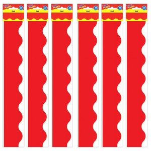 Trend Red Terrific Trimmers, 39 Feet Per Pack, 6 Packs - 1 of 1