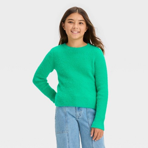 Girls' Oversized 'nice List' Crewneck Sweatshirt - Art Class™ White : Target
