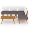 vidaXL Garden Lounge Set Dark gray Solid acacia wood Large Modular - 3 of 4