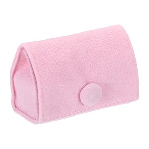 Unique Bargains Velvet Cloth Buckle Closure Portable Jewelry Holder for Rings Earrings - 1 of 4