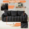 Kumasinova Premium Teddy Fleece Lounge Chair, Plush Single Sofa Chair with Pillow, Sturdy Wood Frame, Upholstered Couches for Living Room - 3 of 4
