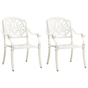 Garden Chair Set of 2 vidaXL - 1 of 4