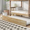 NicBex Full Over Full Bunk Bed with Trundle,Loft Bed with Ladder and Convertible to 2 Full Size Bed for Bedroom,White - 4 of 4
