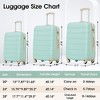 Suitcase Set 3 Piece, Hardside Luggage Sets, Expandable Luggage With 3-digit Combination TSA Lock (20"/ 24"/ 28") - image 3 of 4