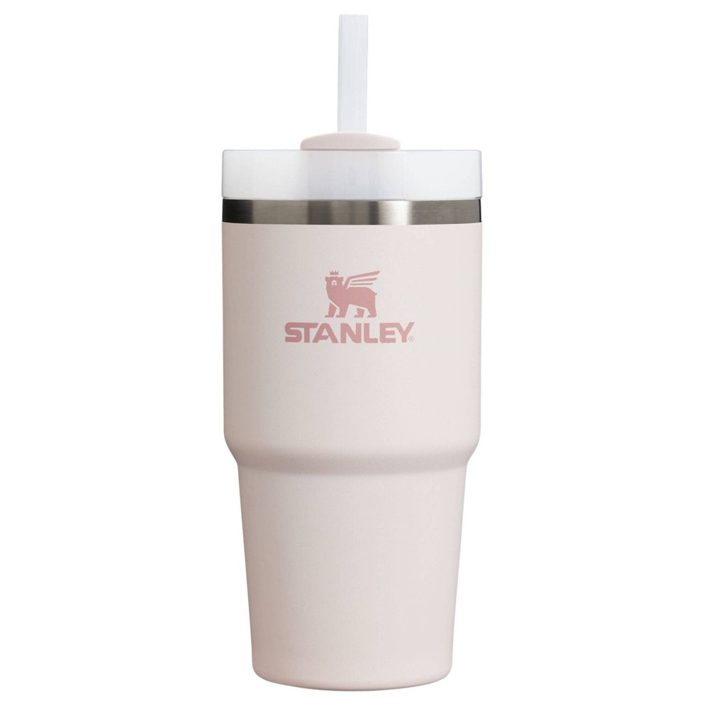 Photos - Glass Stanley 20 oz Stainless Steel H2.0 FlowState Quencher Tumbler Rose Quartz 2.0: Dishwasher-Safe Portable Drinkware 