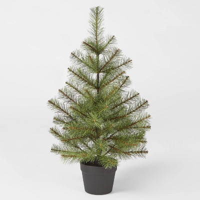 Photo 1 of 2.5ft Unlit Douglas Fir Potted Artificial Christmas Tree - Wondershop