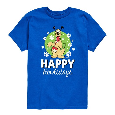 Boys' - Disney - Happy Howlidays Pluto Christmas Short Sleeve Graphic T-Shirt - image 1 of 4