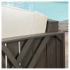 Cadence 4pc Acacia Wood Patio Chat Set with Cushions - Gray - Christopher Knight Home - image 3 of 4