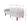 IULULU Sofa Bed, Convertible Memory Foam Futon  Couch for Living Room - 2 of 4