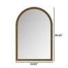 FONTOI Arched Wall Mirror, Vintage Vanity Mirror, Mirror Wall Decor for Bathroom Bedroom Living Room Cloakroom Entryway, Gold, 23.62"*35.43"*0.98" - 3 of 4