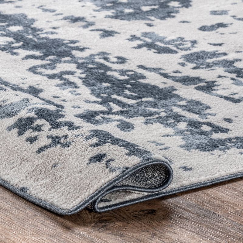 Ginny Contemporary Speckled Abstract Area Rug Blue - nuLOOM, 5 of 9