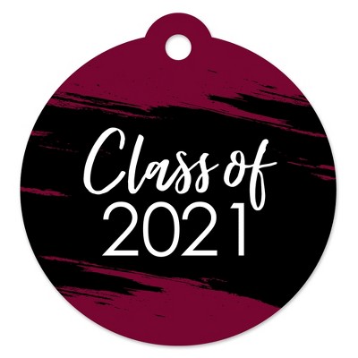 Big Dot of Happiness Maroon Grad - Best is Yet to Come - Burgundy 2021 Graduation Party Favor Gift Tags (Set of 20)