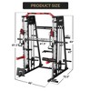 COZONY Smith Machine with 2200 lbs Capacity, Squat Rack, Lat Pulldown, Cable Crossover, Smith Bar & Leg Hold-Down - 2 of 4