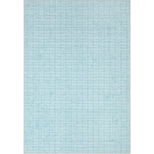 Checkered Easy Jute, Super Soft Rug for Bedroom, Soft Shaggy Plush for Bedroom Dining Room Non-Slip Stain Resistant Under Table Rug - 1 of 4