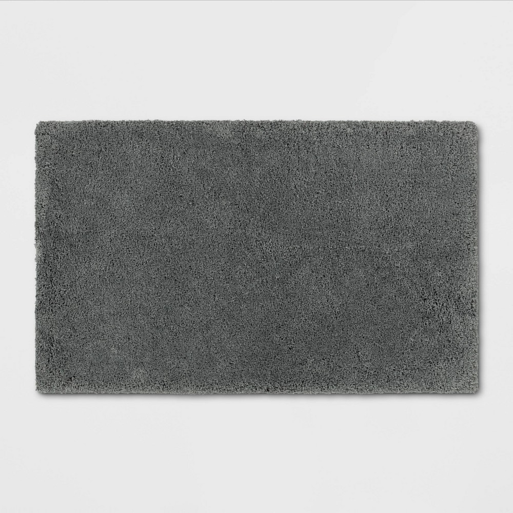 21inx34in Bath Rug Dark Gray - Threshold Signature™