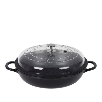 Curtis Stone 4-Quart Cast Aluminum Pan with Glass Lid