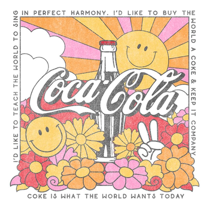 Men's Coca Cola Unity Square Lyrics Logo T-Shirt, 2 of 6