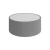 Sapphtopaz Modern Coffee Table with Light Marble Top Living Room Table with Leather Wrapped Frame Coffee Bar for Living Room - 3 of 4