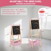 Kinder King Kids Art Easel Double-Sided Art Easel with Whiteboard and Chalkboard for Painting - 4 of 4