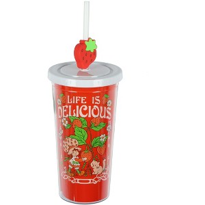 Strawberry Shortcake Life is Delicious Insulated Tumbler 20 oz Travel Cup Multicolored - 1 of 4