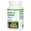 Natural Factors Turmeric & Bromelain, 450 mg, 90 Capsules - 4 of 4