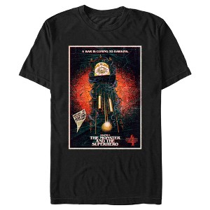 Men's Stranger Things Retro The Monster and The Superhero Poster T-Shirt - 1 of 4