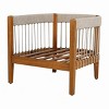 Outdoor Club Chair, Acacia Wood Frame with Handwoven Rope and Removable Cushions, Boho Patio Seating for Porch or Garden - Coolbibila - 3 of 4