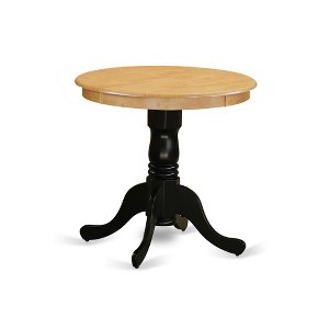 East West Furniture, Dining Table Oak & Black, EMT-OBK-TP - 1 of 2