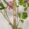 KTMBDW Artificial Tree Tall Fake Bougainvillea Trees for Outdoor Indoor Office Lifelike Faux Plants with Wood Trunk and Pink Flowers Black Plastic Pot - 4 of 4