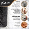 Nevlers White Non Slip Rug Pad Roll for Hard Surface Flooring - 2 of 4