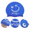 Unique Bargains Silicone Funny Face Swim Cap 1 Pc - 3 of 4