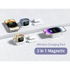 GreenEver Charging Station Magnetic for Mag-Safe Charger Wireless Charger Pad 3 in 1 Foldable for iPhone 12-15 Series Watch 2-9 Air-pods 3/2/Pro - 2 of 4