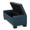 CAVINAS Polyester Storage Ottoman Bench with Button Tufted,Upholstered Storage Ottoman,Storage Benches for Living Room,Bedroom - 4 of 4