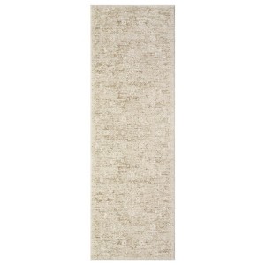 Washable Indoor Vintage Floral Print Area Rugs, Soft Non Slip Low Pile Floor Carpet for Home Office - 1 of 4