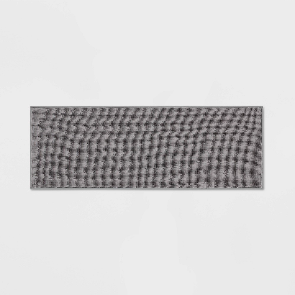  Everyday Chenille Bath Runner Dark Gray