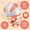 Mambobaby Innovative Explorer Baby Pool Float with Canopy and Carrier Novelty Float 2pk - Lion Yellow - 3 of 4