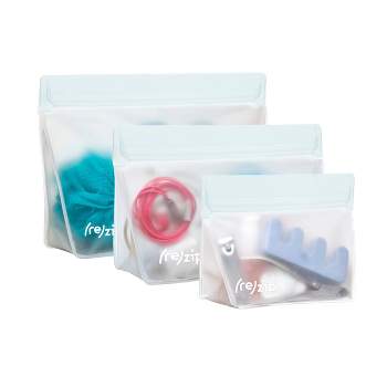 Juvale 120 Pack Reusable Self-sealing 2 Gallon Plastic Bags For