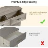 Garvee 6-Drawer Dresser, Farmhouse Modern Wooden Chest with Wide Metal Handles & Natural Texture Storage Organizer for Bedroom Living Room, Retro Gray - 4 of 4