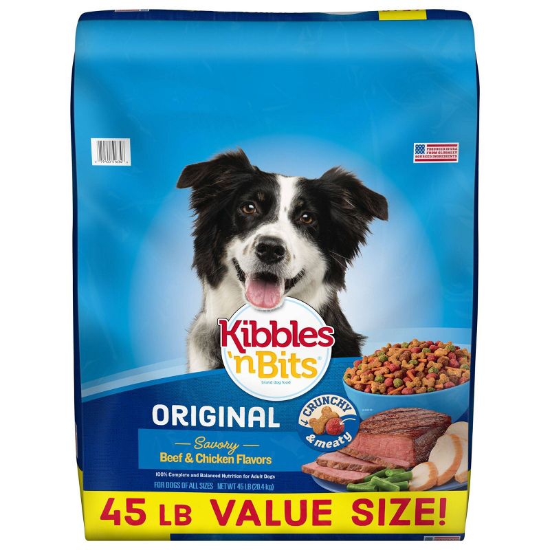 Kibbles 'n Bits Original Savory Beef & Chicken Flavors Adult Complete & Balanced Dry Dog Food, 1 of 13