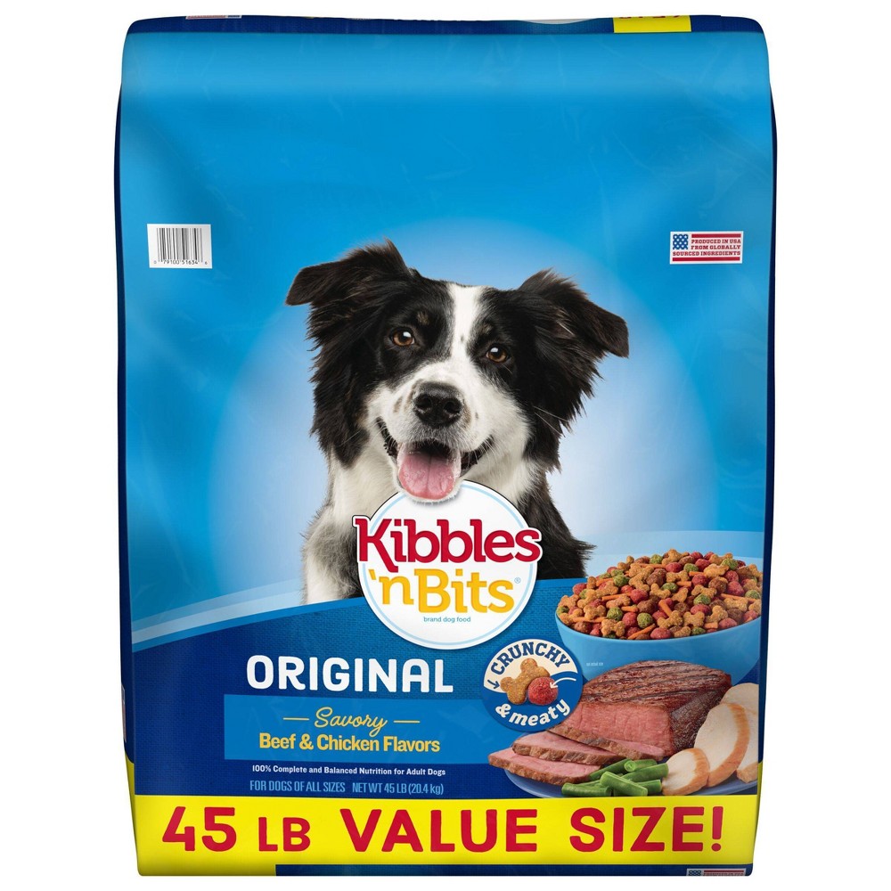 Photos - Dog Food Kibbles 'n Bits Original Savory Beef & Chicken Flavors Adult Complete & Ba