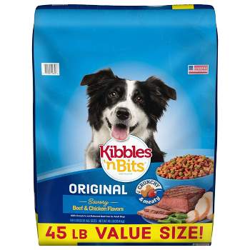 Kibbles 'n Bits Original Savory Beef & Chicken Flavors Adult Complete & Balanced Dry Dog Food - 45lbs