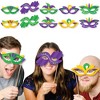 Big Dot of Happiness Colorful Mardi Gras Mask Glasses - Paper Card Stock Masquerade Party Photo Booth Props Kit - 10 Count - 2 of 4