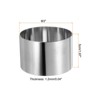 Unique Bargains Stainless Steel Seamless Nonstick Mirror Coating Round Cake Ring - 2 of 4