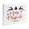 Stupell Industries Merry Christmas with Reindeer, 19" x 13" - 3 of 4
