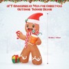 8FT Gingerbread Man Christmas Inflatables, Christmas Inflatables Outdoor Decorations - 2 of 4