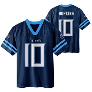 NFL Tennessee Titans Boys' Short Sleeve DeAndre Hopkins Jersey - 1 of 3