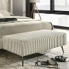 TiramisuBest Gold Bedroom Bench - Champagne Solid Wood & MDF Entryway, 54x18x19 Inches - 4 of 4