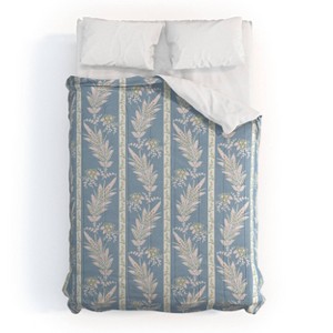 Deny Designs 3pc Full/Queen Schatzi Brown Celine Emma leaf vine Comforter and Sham Set - 1 of 4