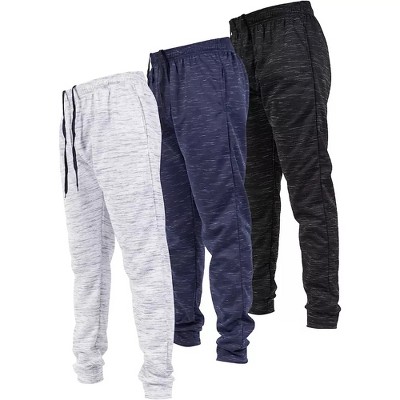 Ultra Performance Mens 3 Pack Fleece Active Tech Joggers