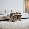 36-Inch Soft Dog Crate, Collapsible Portable for Indoor Outdoor Use - Secure Kennel with Zippers for Home, Car, Travel Camping - 4 of 4